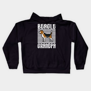 Beagle Grandpa Proud Dogs Kids Hoodie